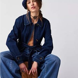 Barbour Somerland Denim Trench